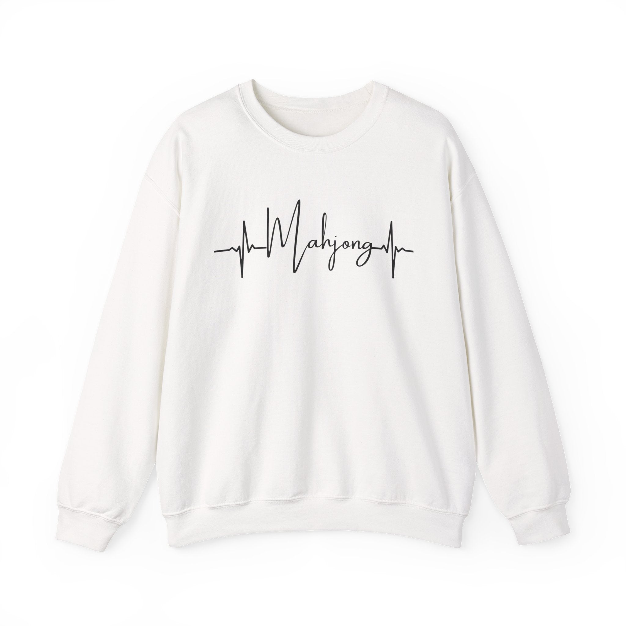 Mahjong Heartbeat Sweatshirt – Mahjong Lover Crewneck