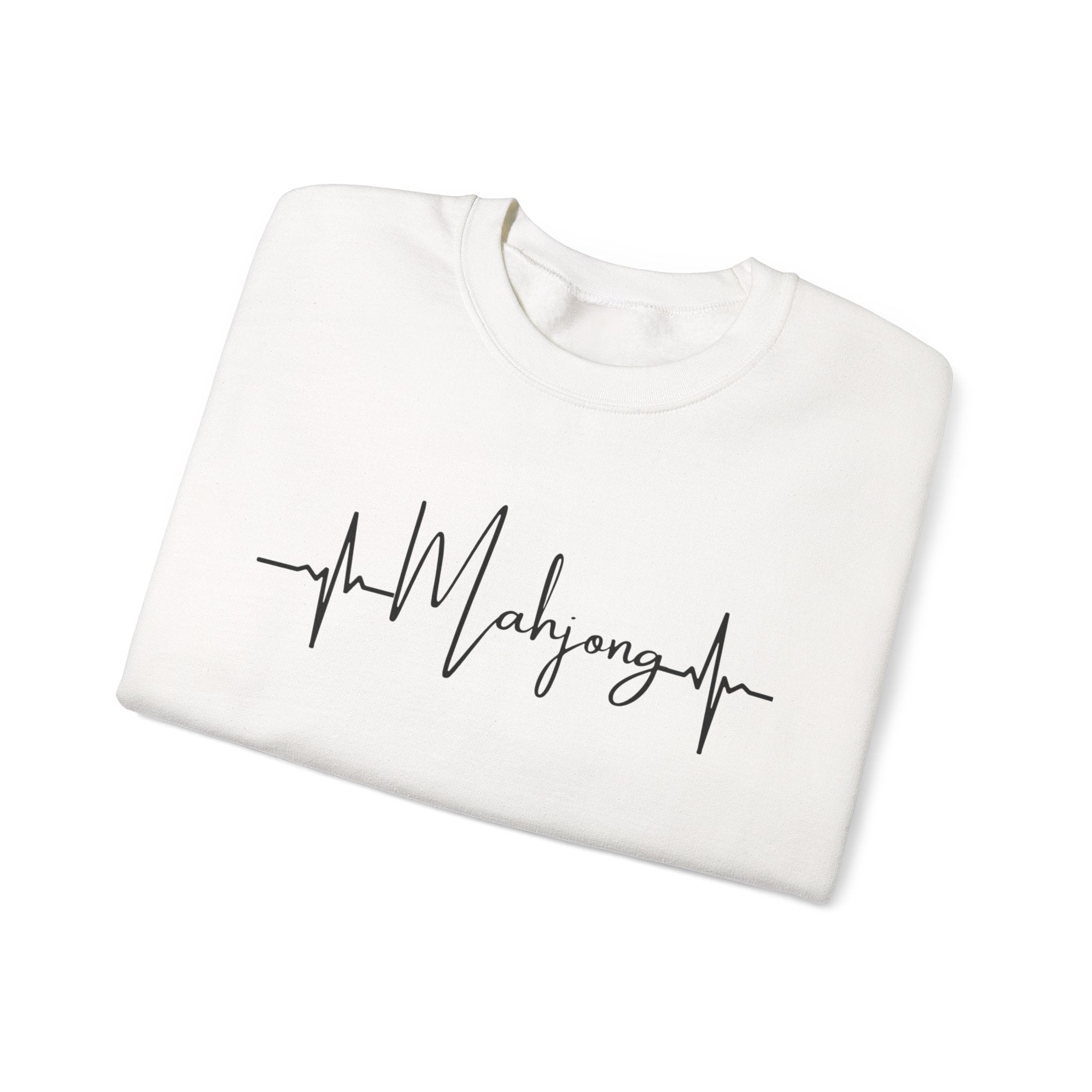 Mahjong Heartbeat Sweatshirt – Mahjong Lover Crewneck