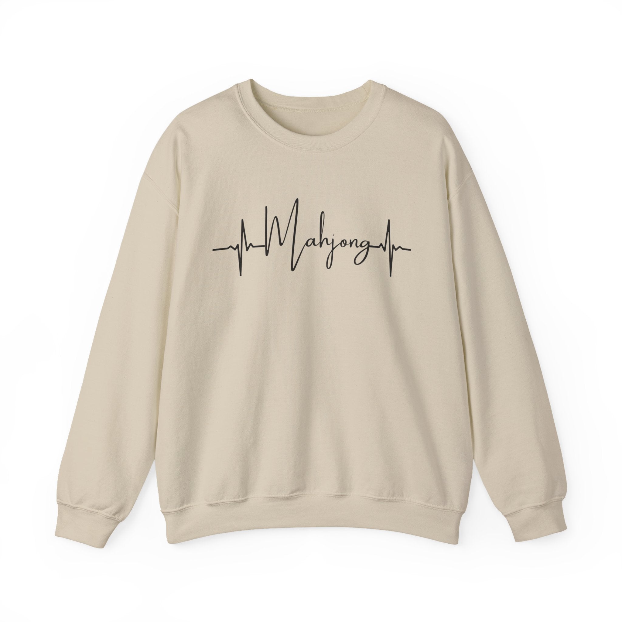 Mahjong Heartbeat Sweatshirt – Mahjong Lover Crewneck