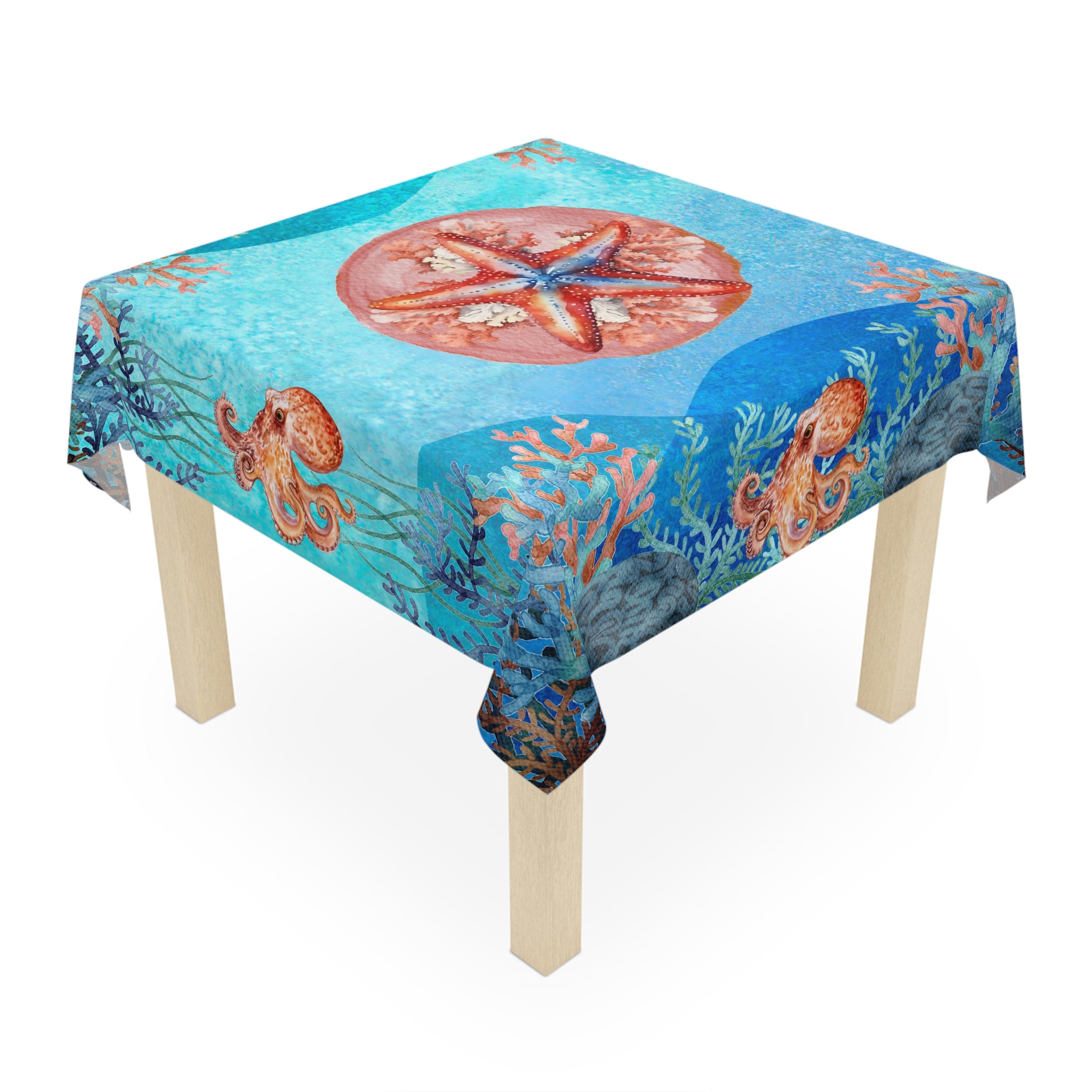Mahjong Tablecloth - Coral Cove
