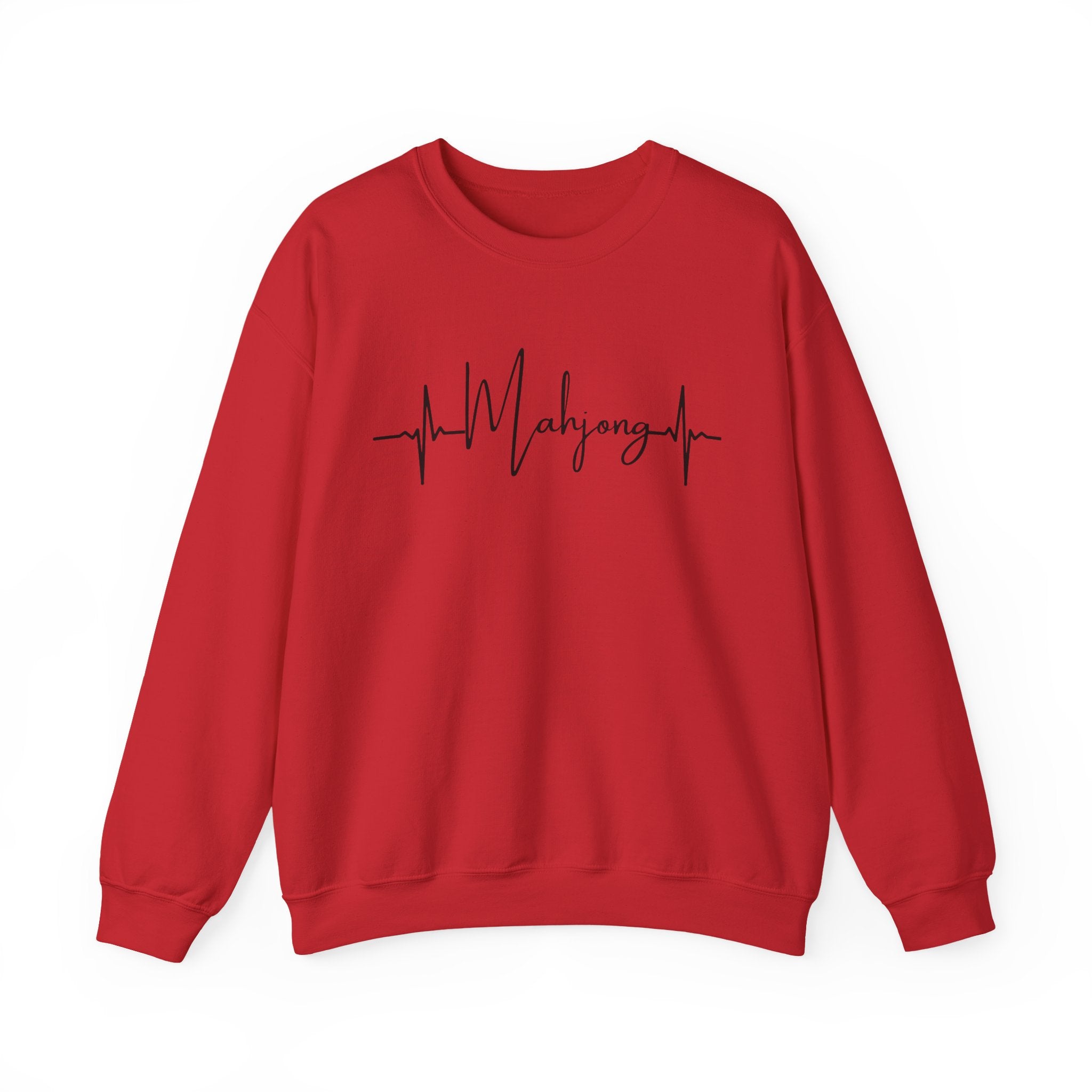 Mahjong Heartbeat Sweatshirt – Mahjong Lover Crewneck