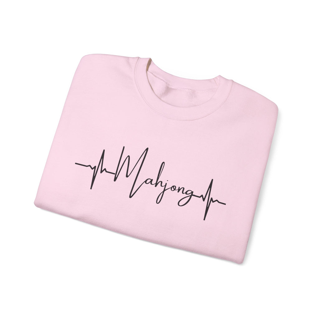 Mahjong Heartbeat Sweatshirt – Mahjong Lover Crewneck