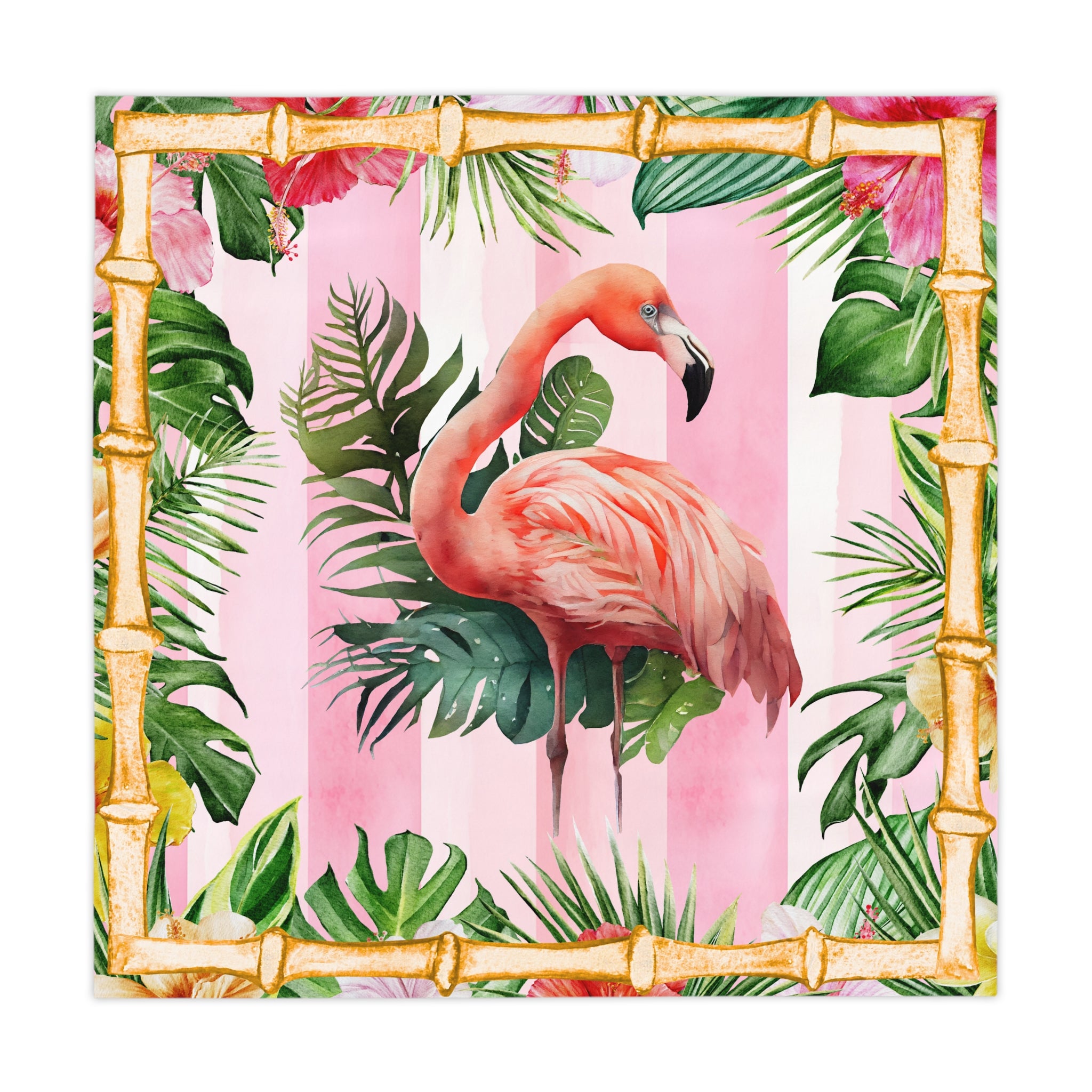 Mahjong Tablecloth - Flamingo Social Club
