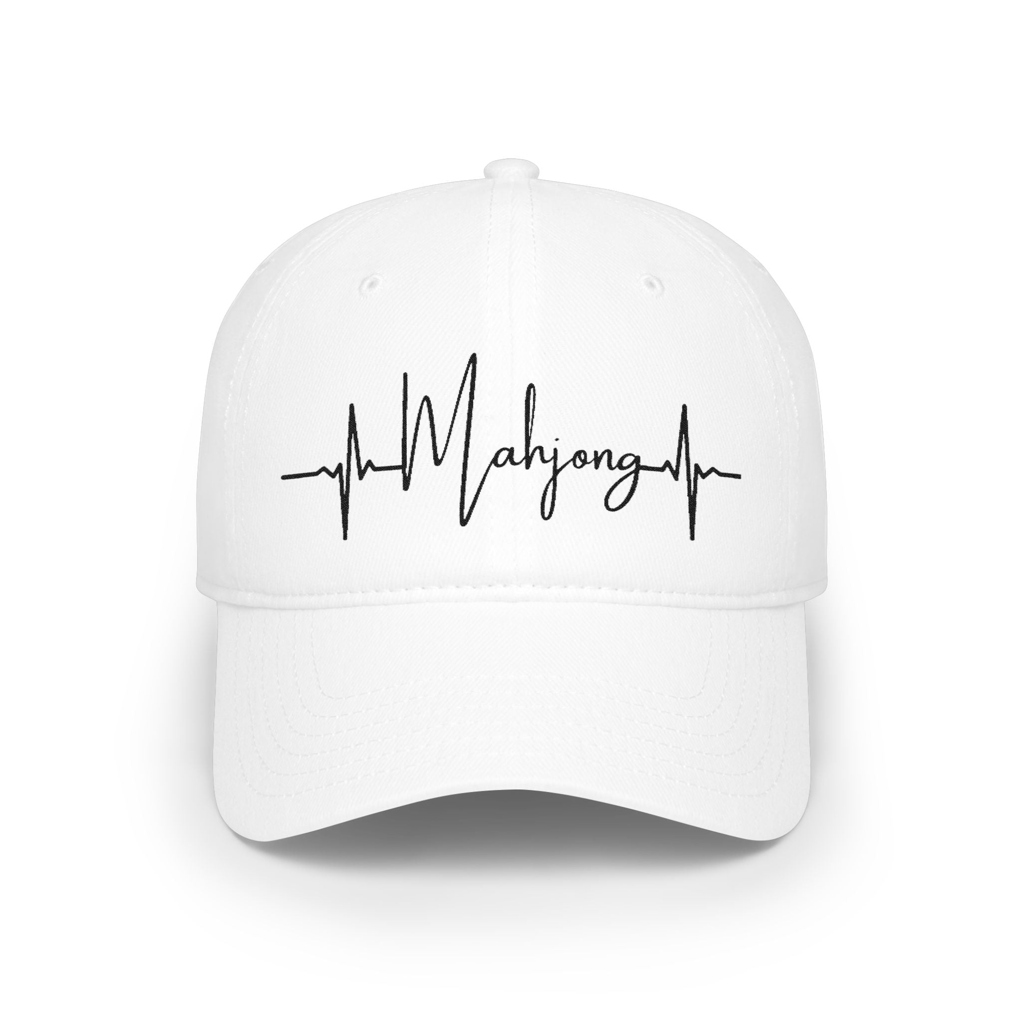 Mahjong Heartbeat Baseball Cap — Mahjong Player Gift