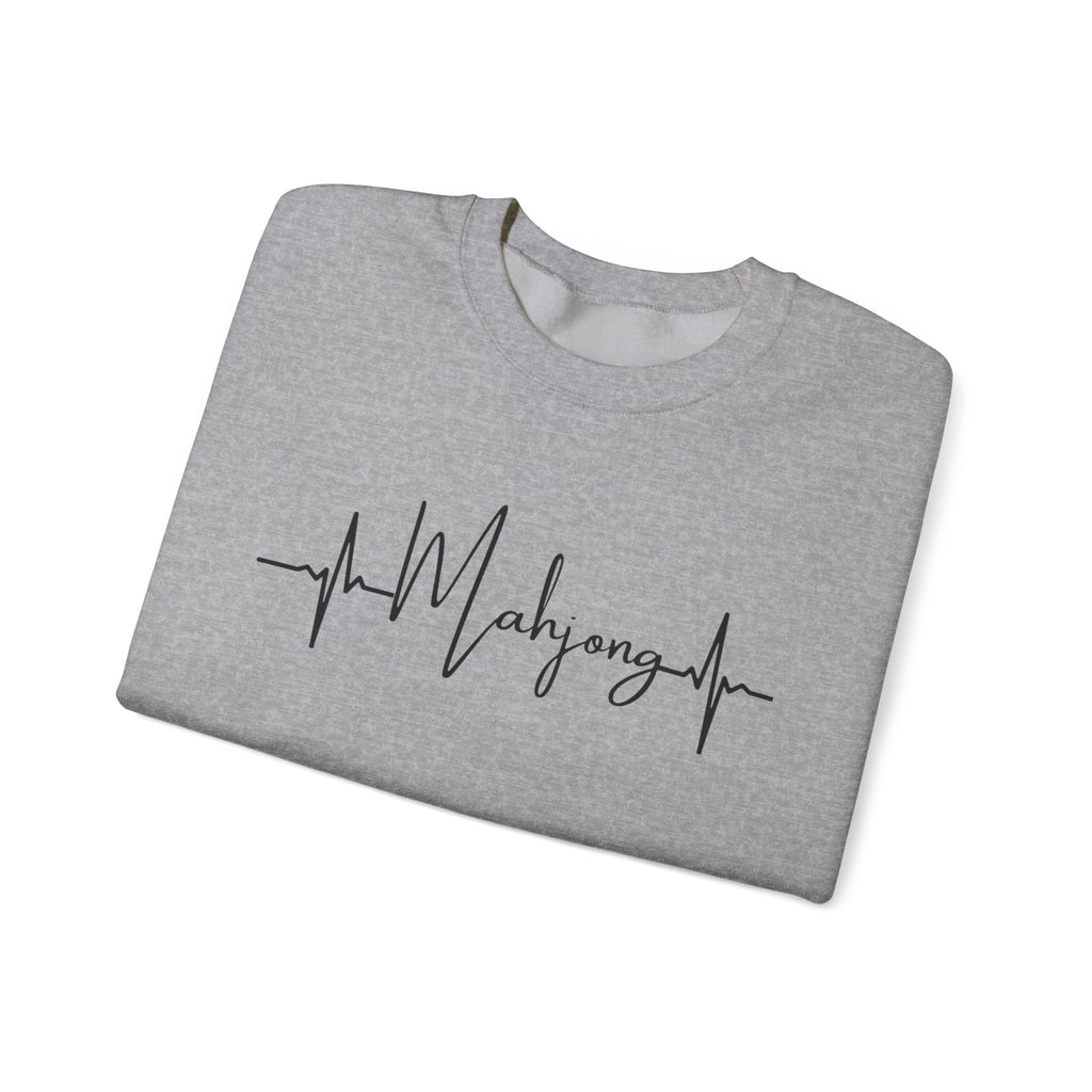 Mahjong Heartbeat Sweatshirt – Mahjong Lover Crewneck