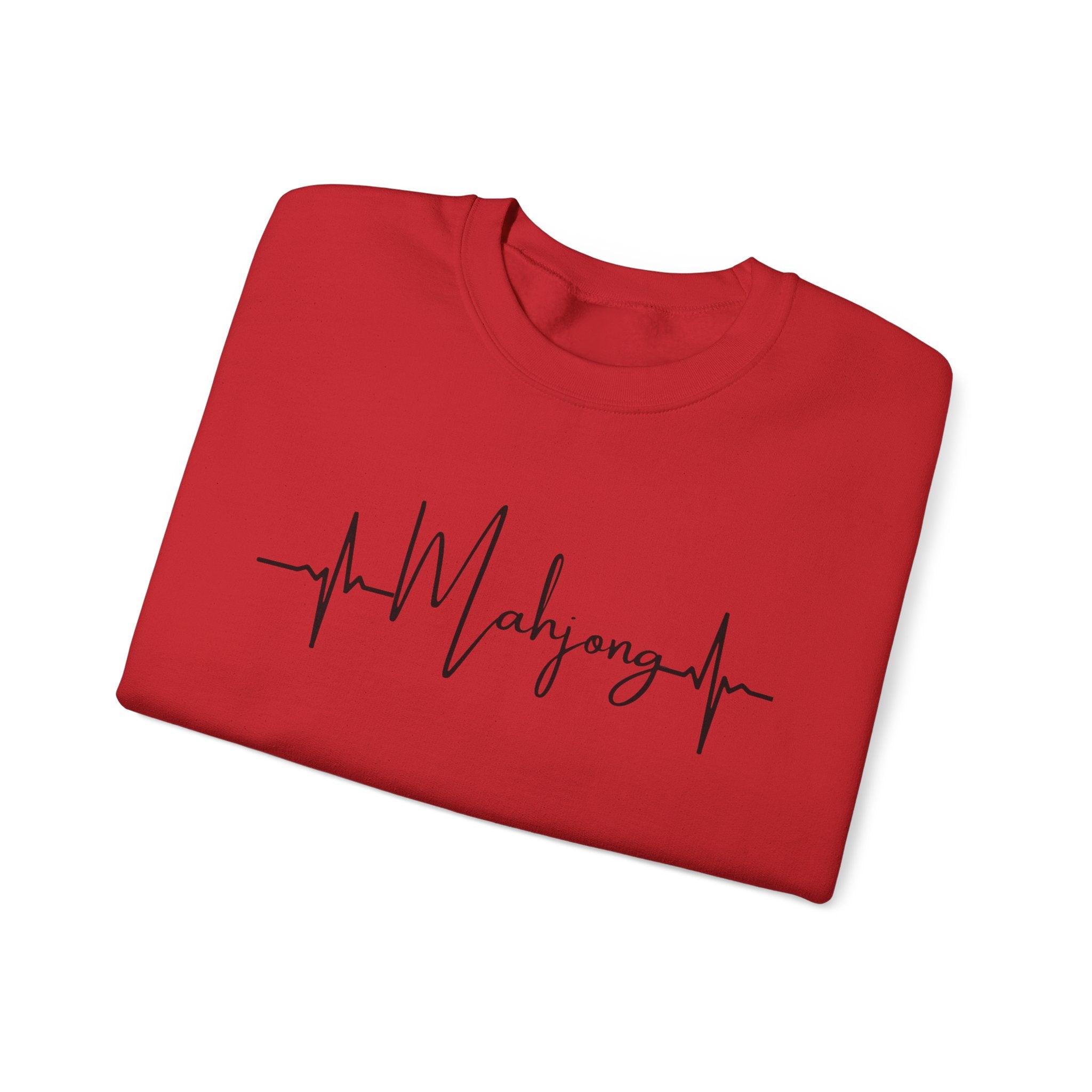 Mahjong Heartbeat Sweatshirt – Mahjong Lover Crewneck