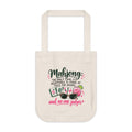 Mahjong Tote Bag — "Mahjong: The Only Time It's Acceptable to Stare at Tiles for Hours...and No One Judges" Organic Canvas Shopper