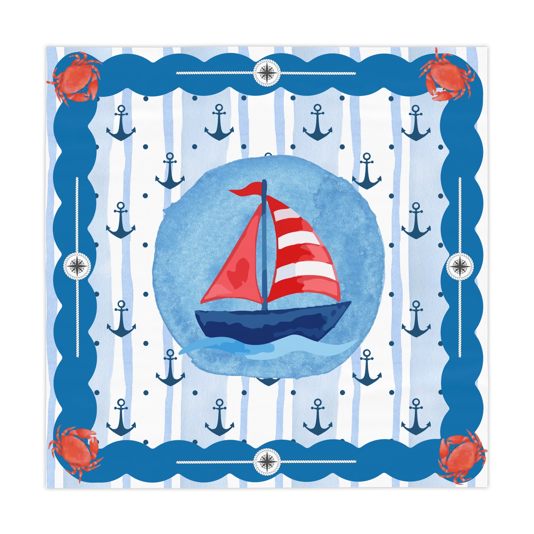 Mahjong Tablecloth - Sail Away