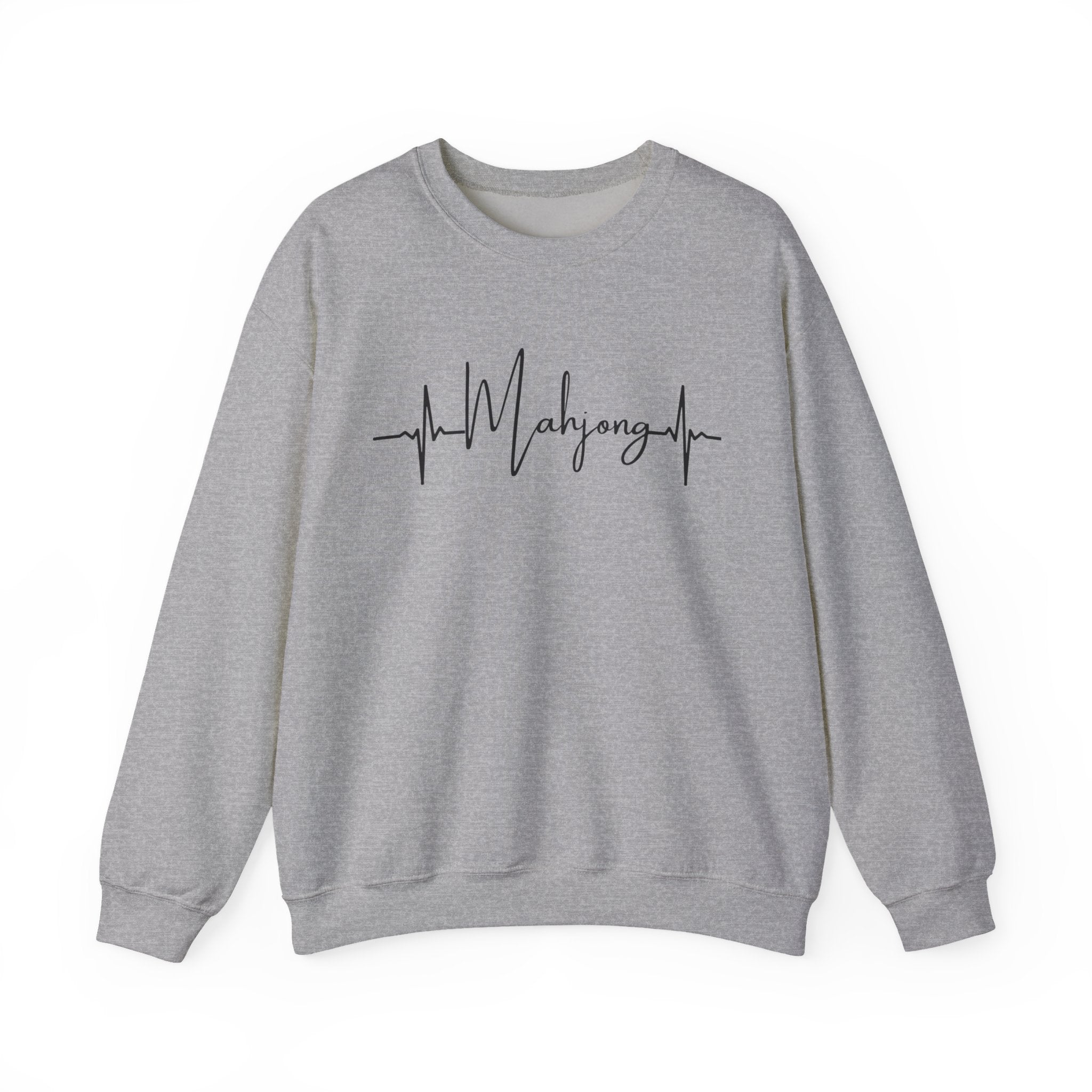 Mahjong Heartbeat Sweatshirt – Mahjong Lover Crewneck