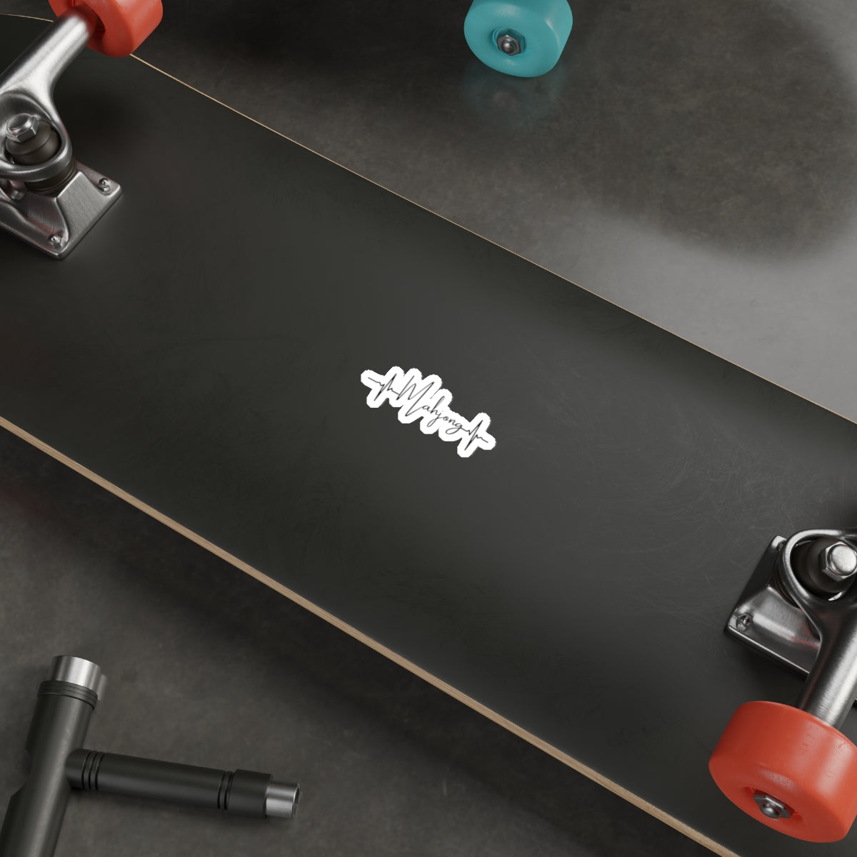 Mahjong Heartbeat Die-Cut Sticker – Mahjong Player Laptop & Water Bottle Decal